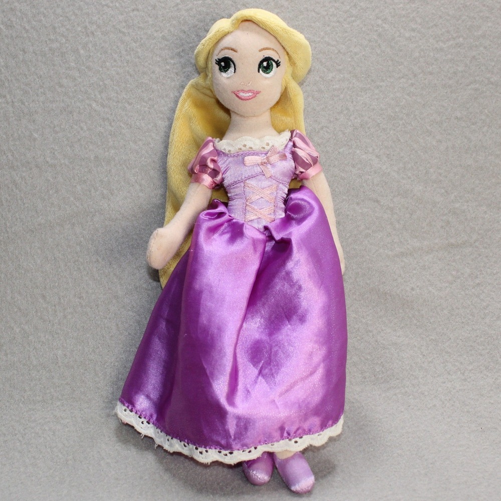 Disney Store Plush Doll Girl 12in Purple Rapunzel Tangled Princess Soft Toy Toy